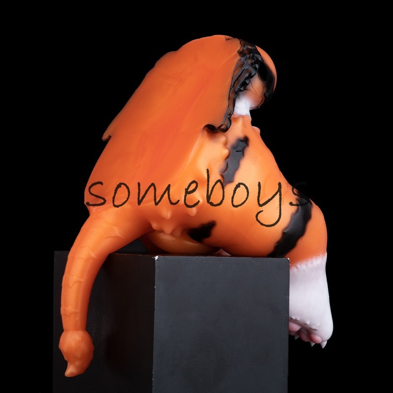 Fantasy Tiger-print Design Silicone Male Masturbator Cup Pussy Men's Stroker gallery