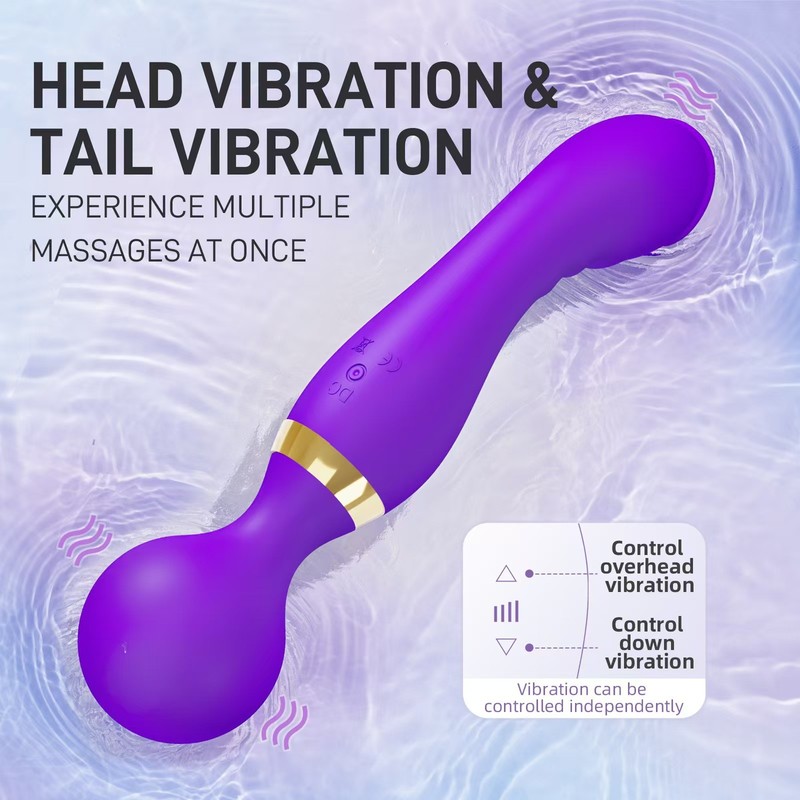 Cordless Handheld Magic Massager Wand Full Body Vibrating Massage Therapy Motor