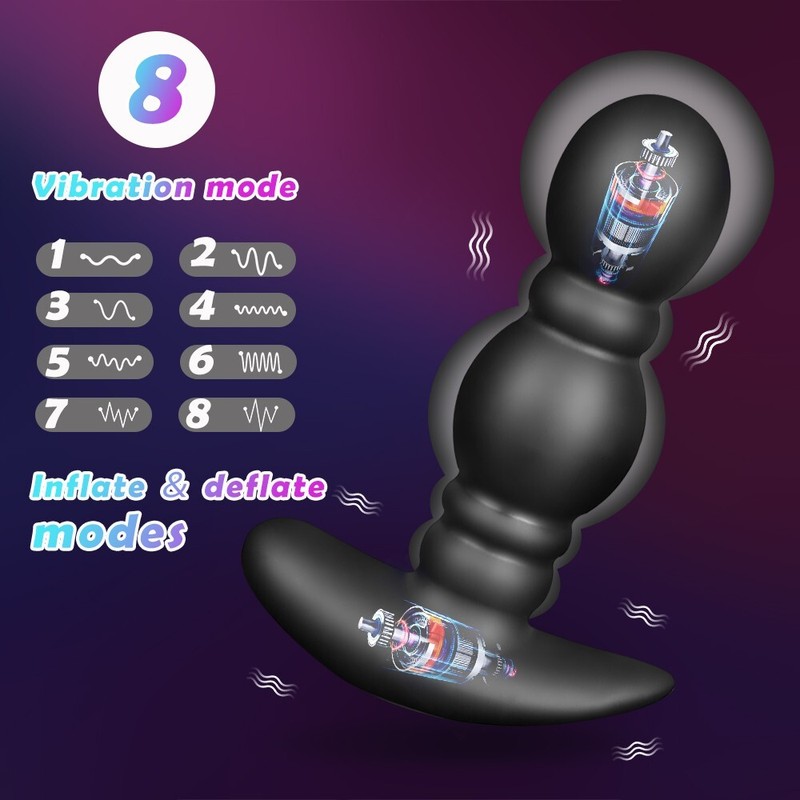 Extra Huge Inflatable Dildo Pump Penis Anal Butt Plug G-spot Stimulator Sex Toys gallery