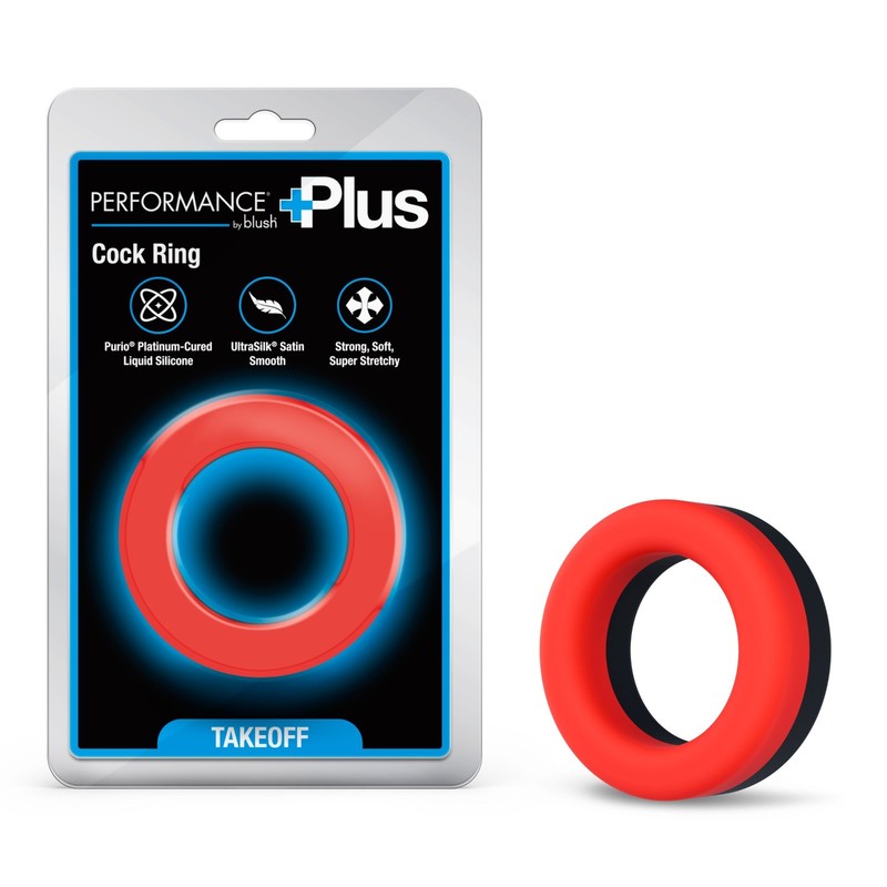 Blush Performance Plus Takeoff Cock Ring Male Adult Sex Toy