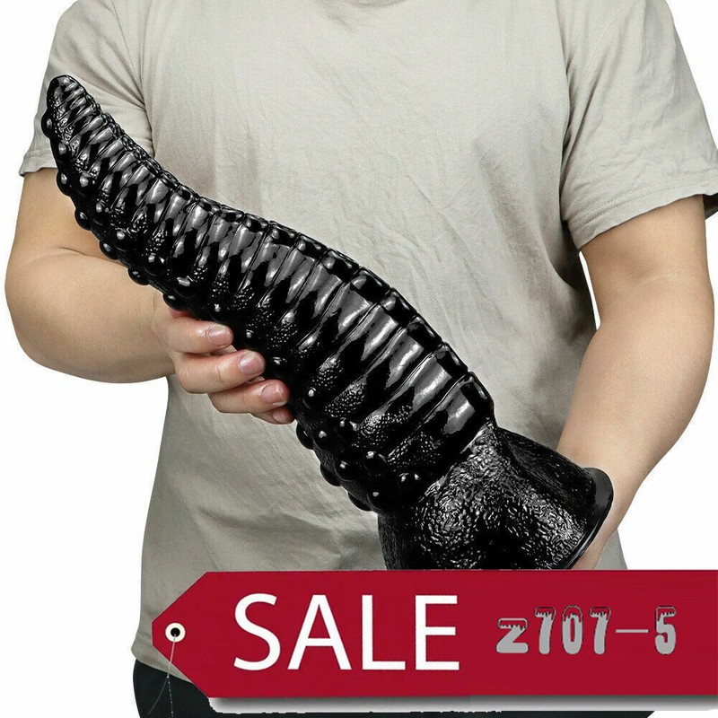 14&Prime; inch Huge Dildo Suction Cup Anal Vagina Black Big Dong Sex Toys For Women