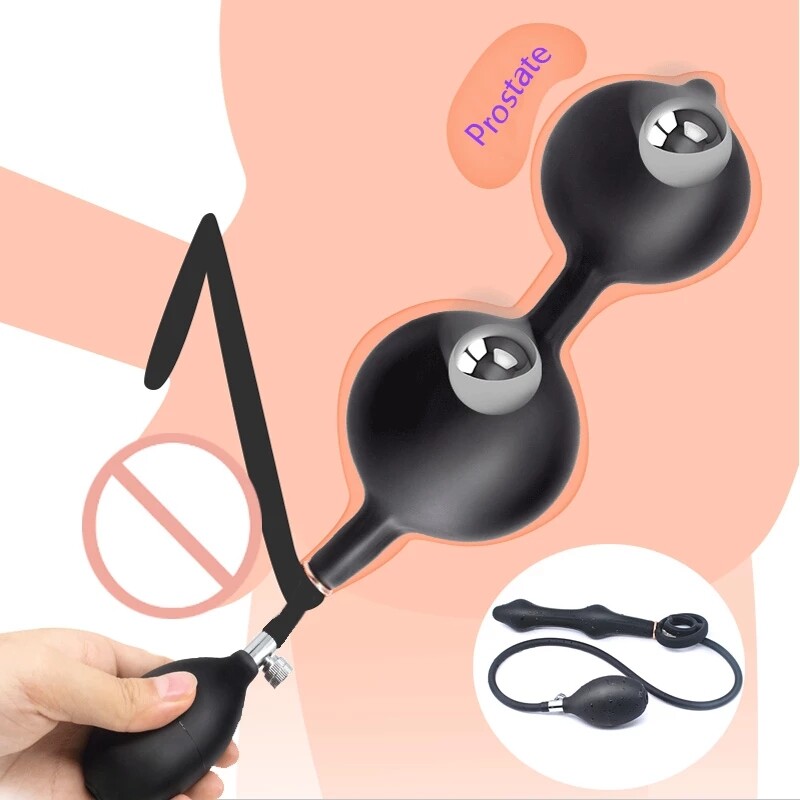 Inflatable Penis Pump Cock Rings Anal Butt Plug Bondage Open Mouth Gag Sex Toys