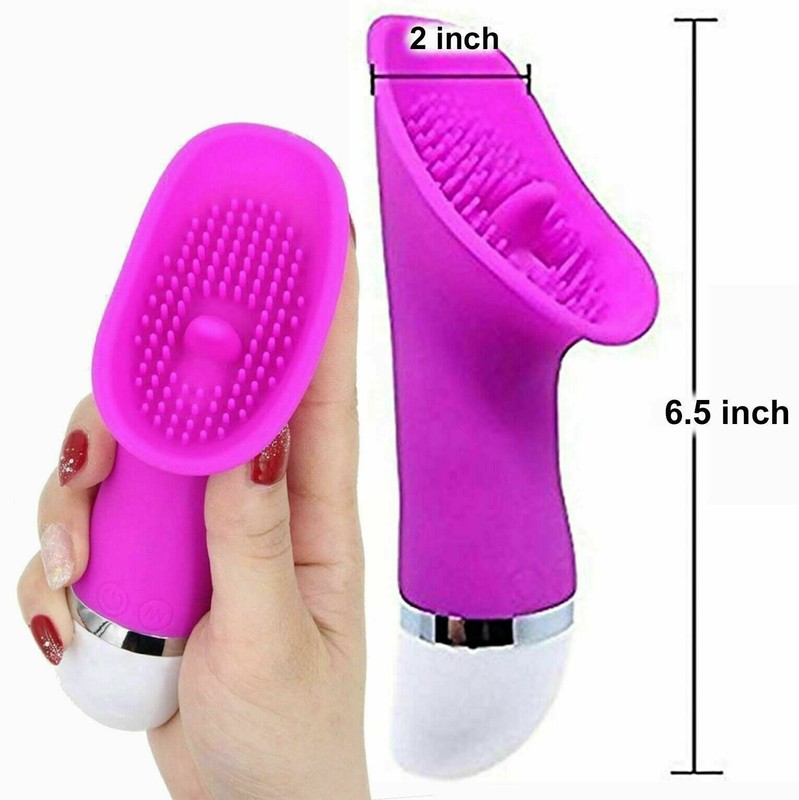 For Women Tongue Clit Vibrator G-Spot Oral Clitoris Nipples Massager Sex Toys
