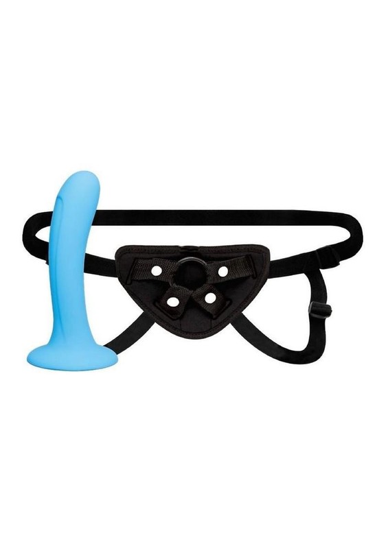Lux Fetish My First Time Beginners Strap-on and Pegging Set – Black/Blue