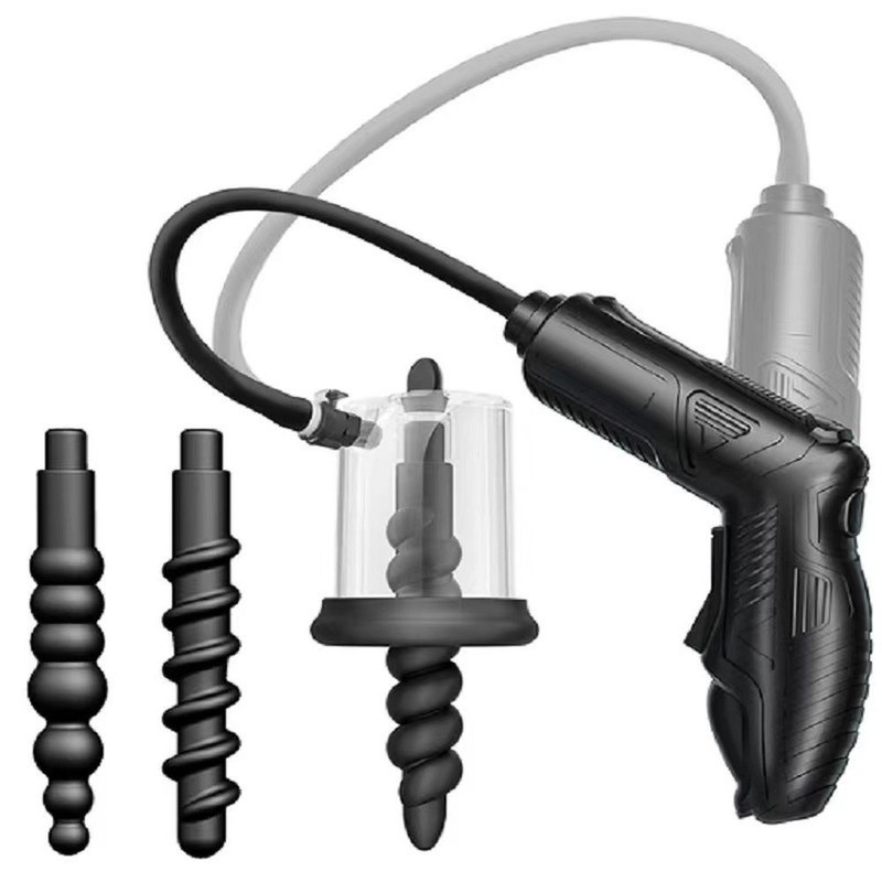 Rosebud Plug Kit with Electric Transformer Vacuum Sealer Pump w/ 3PCS Anal Plugs