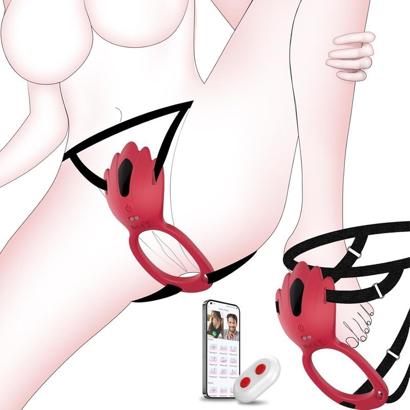 Wearable Panty Vibrator Penis Ring Clitoral Stimulator APP Control Sex Toy Adult