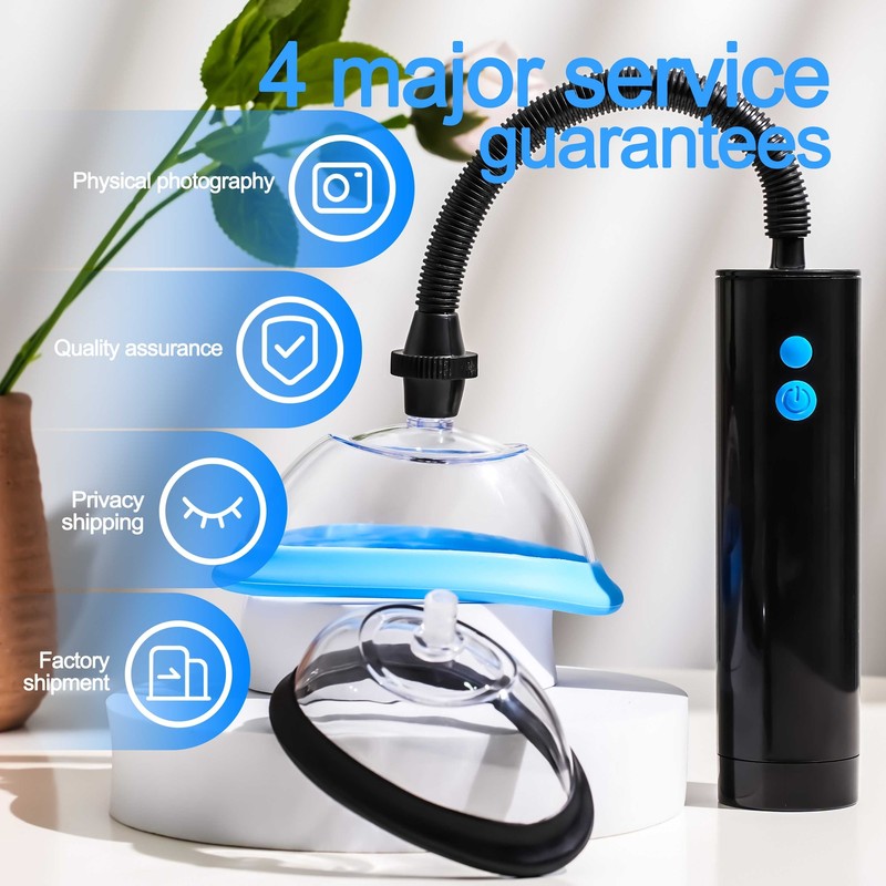 2 Cup Automatic Electric Vaginal Nipple Pussy Pumped Rechargeable Set Sucker Toy gallery