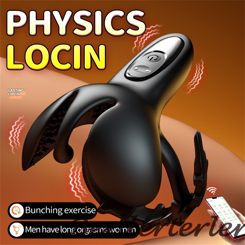 Testicular Stimulator Cock Ring Semen Locking Vibrator Male Masturbator Sex Toy gallery