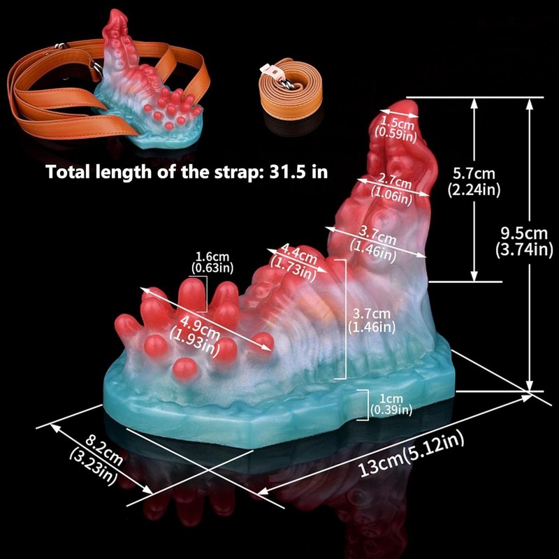 Silicone Grinder Sex Toy for Women Monster Tentacle Dildo Riding Grinder Dildo