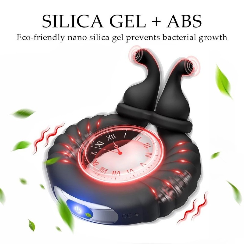 Vibrating Cock Rings Adjustable Penis Ring Silicone Rechargeable For Men Sex Toy gallery