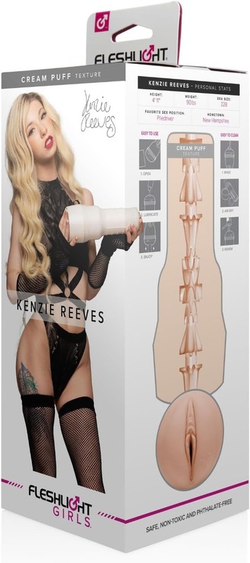Male Masturbator Fleshlight Girls Kenzie Reeves Cream Puff Hyper Real Sex Toy gallery