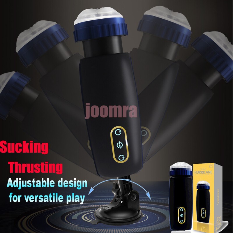 Male Masturbaters Automatic Handsfree Sucking Cup Telescopic Stroker Men Sex Toy