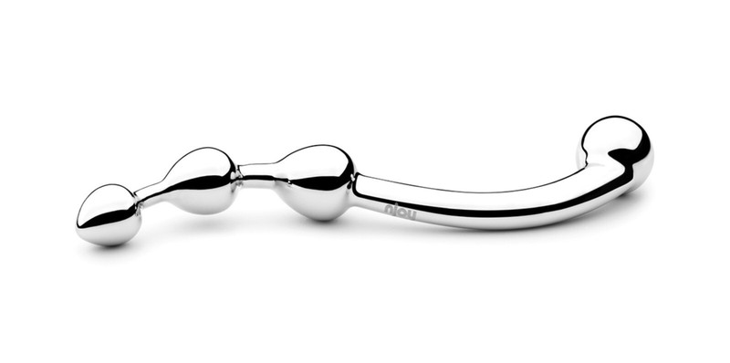 njoy Fun Wand – Stainless Steel Curved Hard & Tapered Temperature Play 8”, 12oz