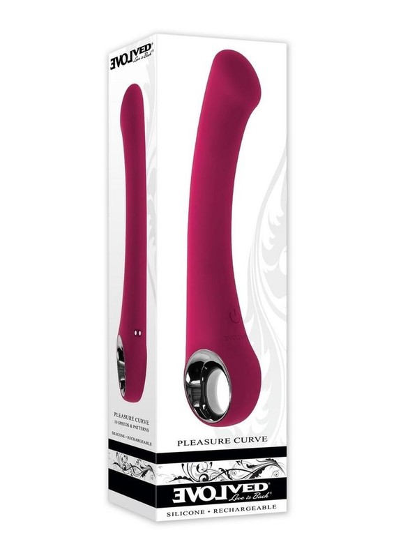 Pleasure Curve Rechargeable Silicone G-Spot Vibrator – Red