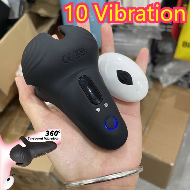 Men Penis Cock Ring Vibrator G-spot Dildo Massager Couple foreplay sex toys