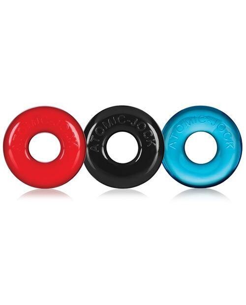 Oxballs Ringer Cock Ring Male ATOMIC JOCK Stay Hard Penis 3-Pack BallRing