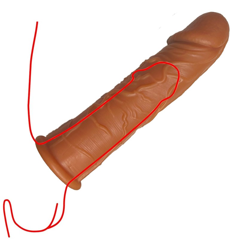 MEN PENIS ENLARGER COCK ENHANCER EXTENSION EXTENDER SHEATH SLEEVE MALE SEX TOY