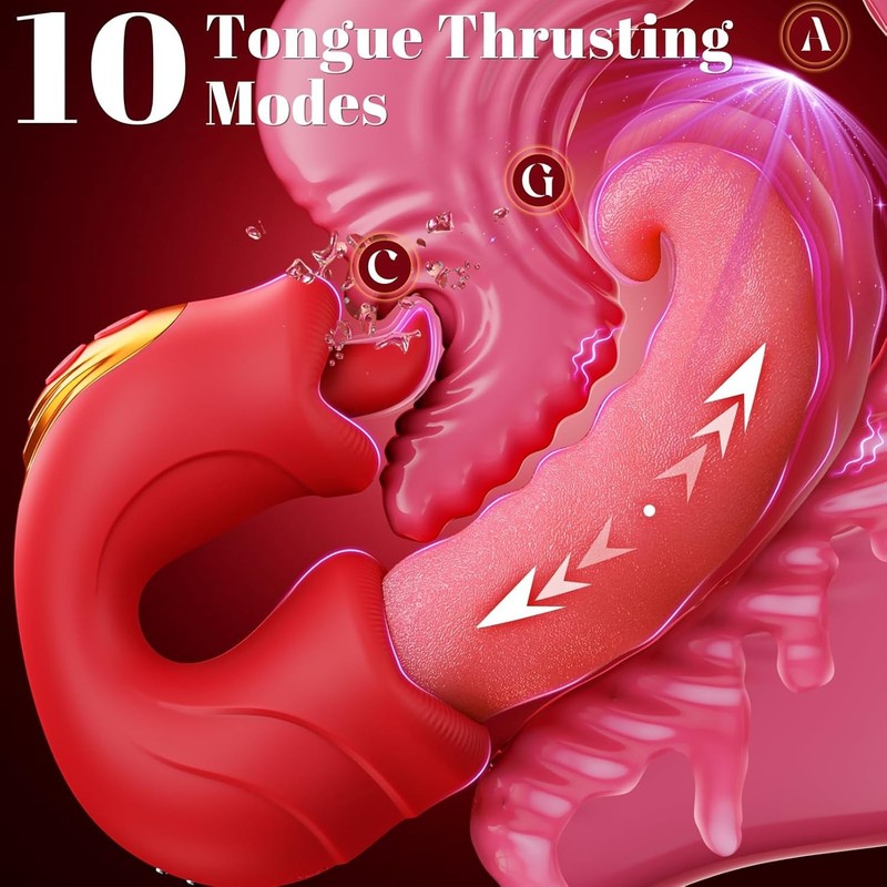 G Spot Vibrator Thrusting Vibrators - Tongue Vibrator Adult Female Sex Toys gallery