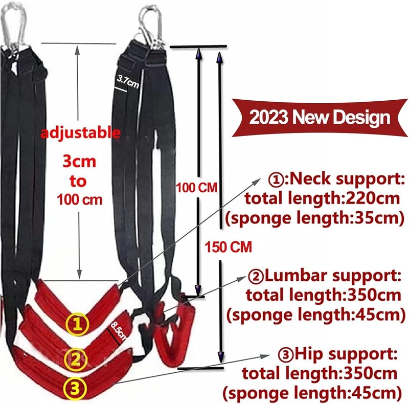 Sex Toy Sex Swings 360° Spinning Swivel Love Position Aid Sex Swing BDSM Couples gallery