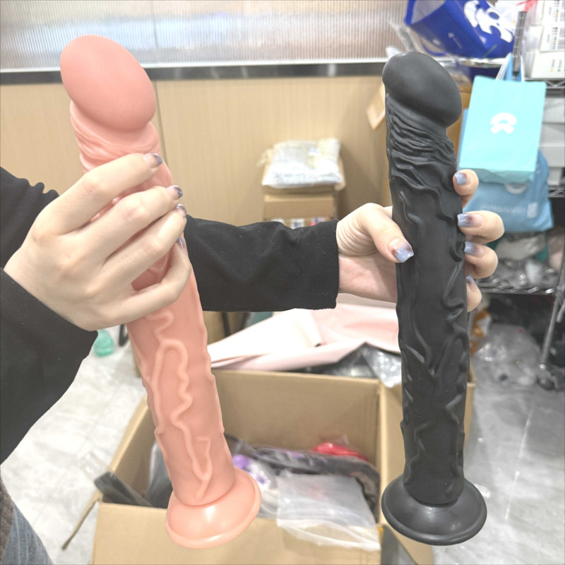 Super Long Dildo Anal Dilator Huge Sucker Butt Plug G Spot Masturbator Sex Toy