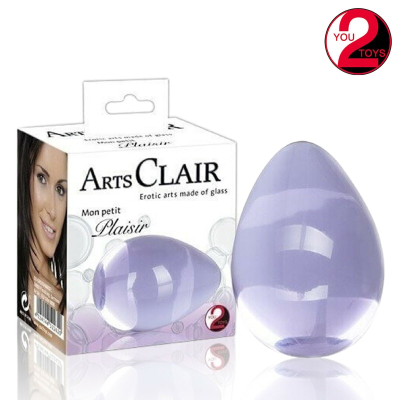 Arts Clair Glass Love Egg – Glass Egg, Purple – Glass Egg