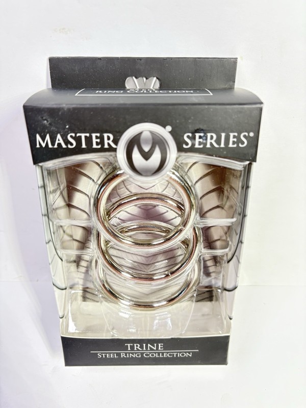 QTY-3 Trine Master Series 1.5” 1.75” & 2” Metal Steel Penis Cock O-Ring Strap On