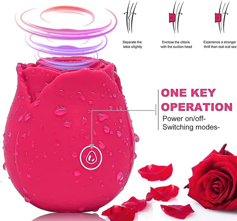 10-speed Rose Vibrator G-spot Dildo Clitoral Sucking For Women Sex Toys gallery