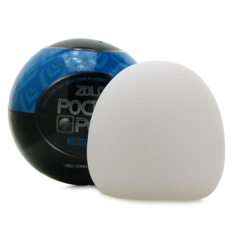 Zolo Pocket Pool Ribbed Mini Stroker Sleeve Male Discreet Travel Masturbator gallery