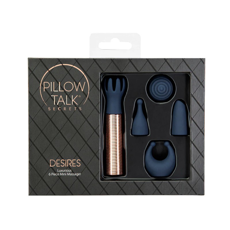 BMS Pillow Talk Secrets Desire 6pc Set Bl/Go