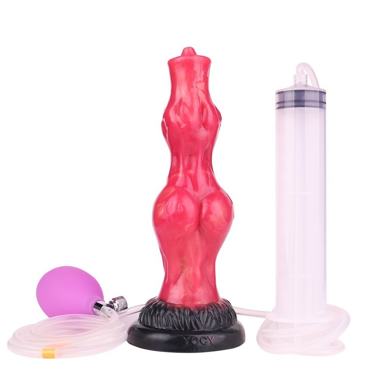8&Prime; Fantasy Ejaculating Squirting Dildo Anal G-spot Dong Cock Suction Cup Silicon