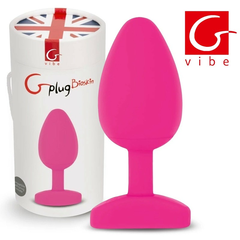 Gvibe – Gplug Bioskin™ Sweet Raspberry Anal Butt Plug Anal Silent Vibrator