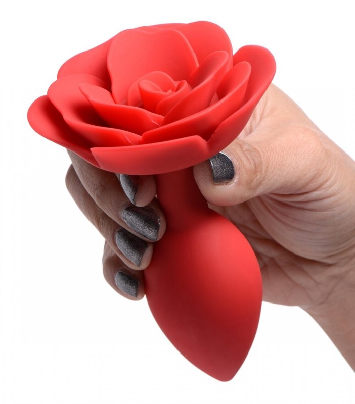 Booty Bloom Silicone Rose Anal Plug Large Flower Ass Butt Play Master Series New