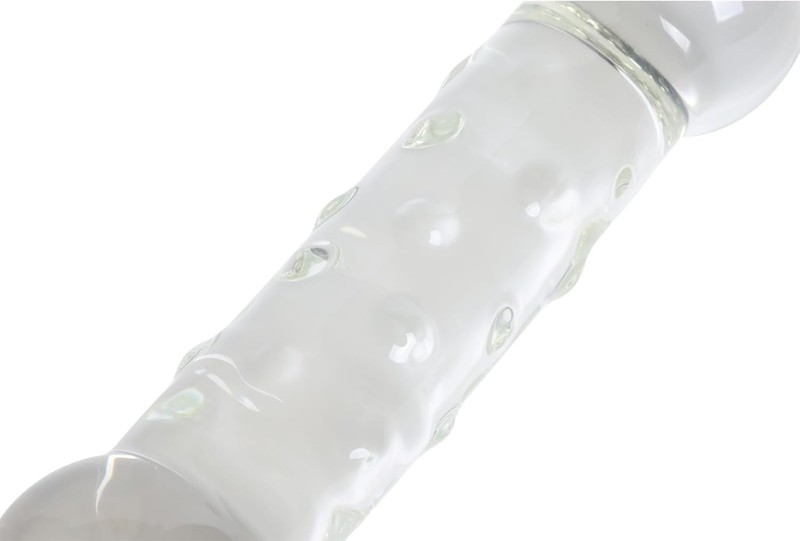Large Ball Glass Dildo Crystal Female Masturbator G-spot Stimulator with Anal Be gallery