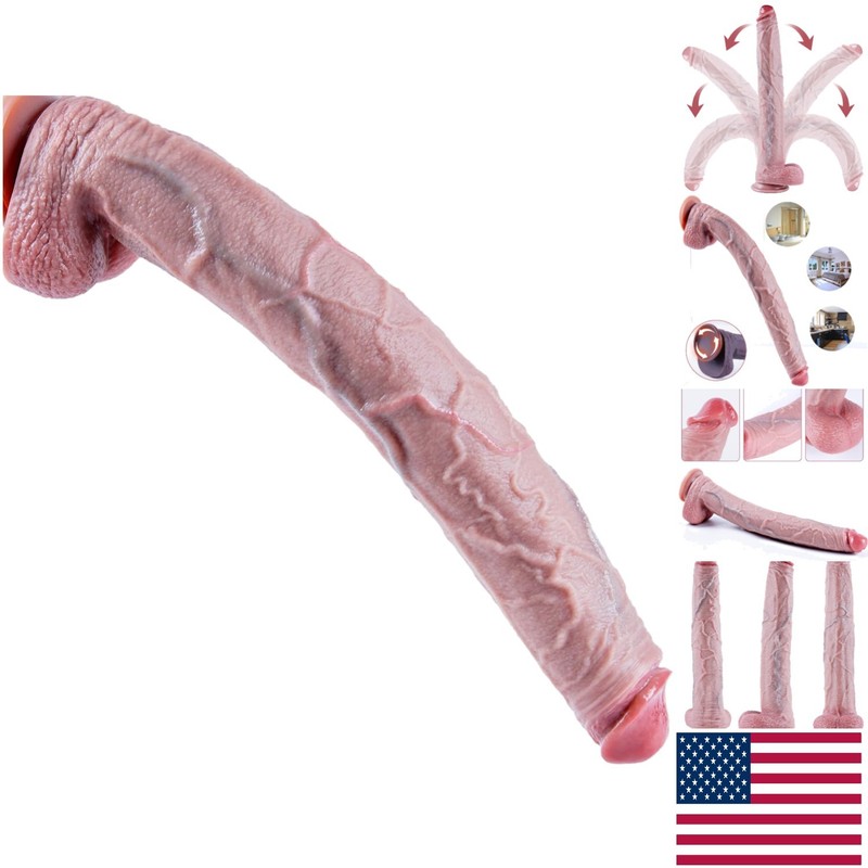 16.5 inch Giant Extra Long Dildo, Realistic Silicone Thick Dildo with Strong …
