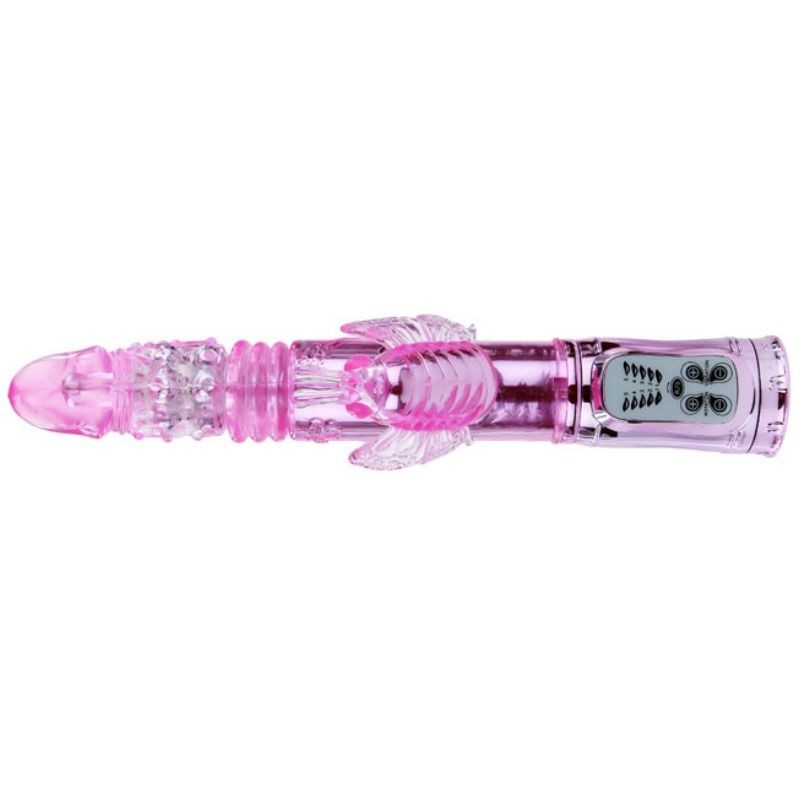 BAILE Rechargeable Vibrator With Butterfly Stimulator Rotations And Throbbing gallery