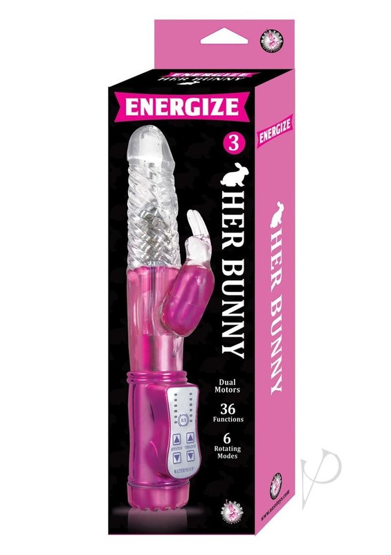 Energize Her Bunny 3 Dual Motor Rabbit Vibrator – Pink