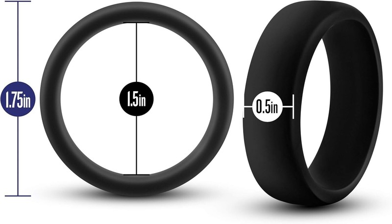 Eden Pro C Ring Satin Smooth Body Safe Silicone Strong & Stretchy Hard Erections