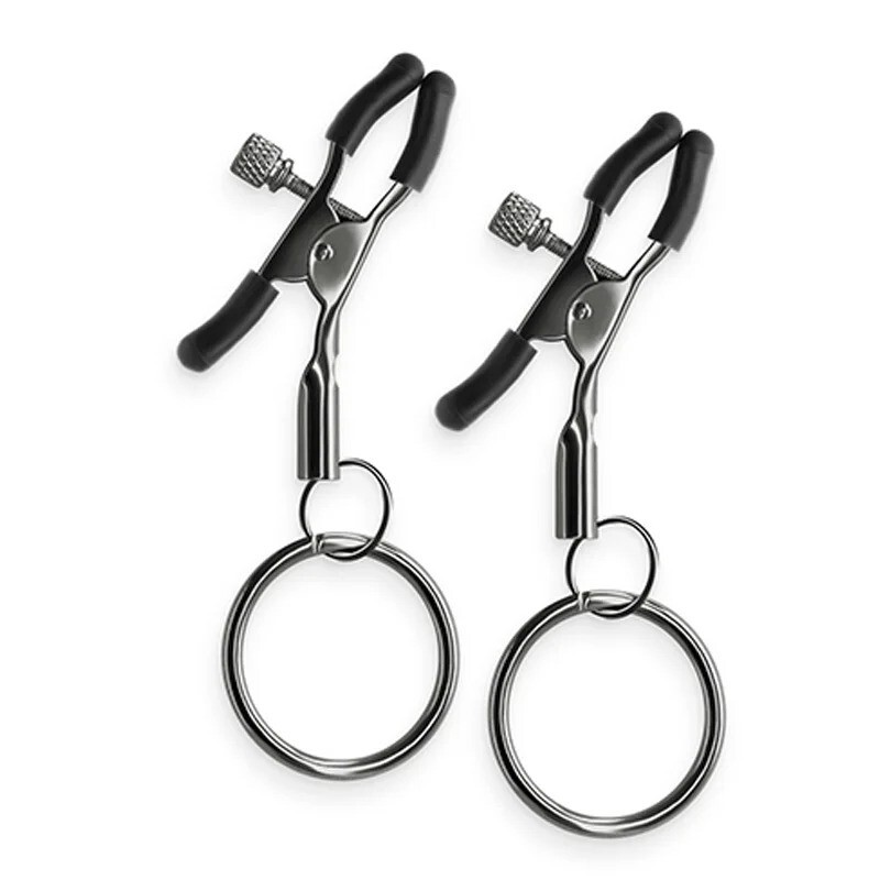 Colorful Metal Nipple Clamps With Chain Set Bondage Restraint Slave Fetish gallery