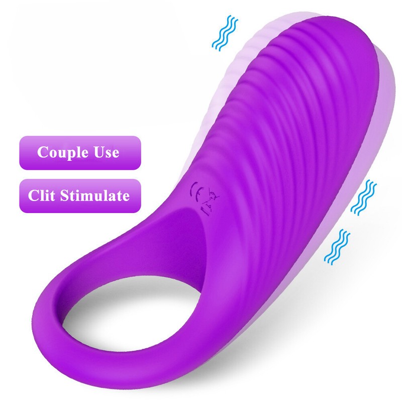 Anal-Plug-Cock-Purple-Penis-Cock-Ring-Rechargeable-Couple-Lover-Vibrator-Sex-Toy