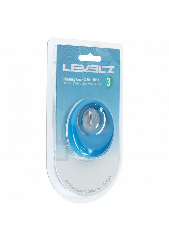 Shots America Levelz Vibrating Liquid Cock & Ball Ring Teal, New