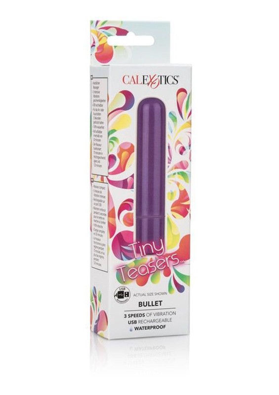 Tiny Teasers Rechargeable Bullet Vibrator multi-speed Waterproof Sex Toy Purple gallery