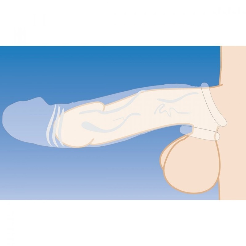 Clear Add 2" Male Penis Extension Extender Sleeve Sheath Cock Enlarger Enhancer gallery