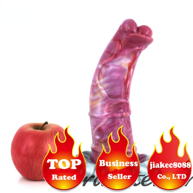 Realistic Perverted Dildo Scarlet Genital Fetish Erotic Penis Lesbian Anal Plugs