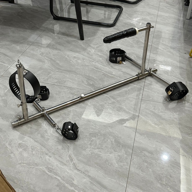 Bondage Sex Frame Open Leg with Dildo Handcuffs Ankle Cuffs Torture Furniture SM
