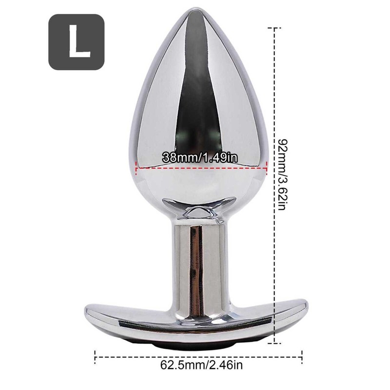 Mini Metal Vibrator Anal Dildo Butt Plug Penis G-spot Stimulator Remote Control gallery