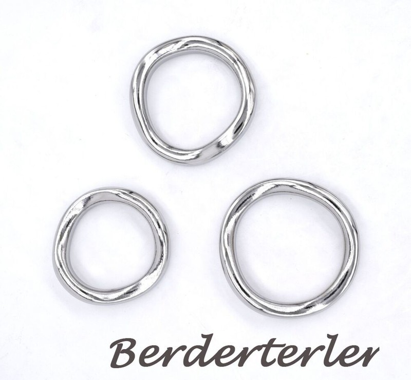 Curved Stainless Steel Penis Ring Weighted Delay Training Cock Ring For Men gallery