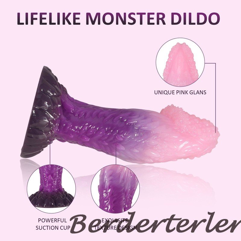 New Monster Dildo Pink Silicone Penis with Suction Cup Butt Plug Giant Sex Toys gallery