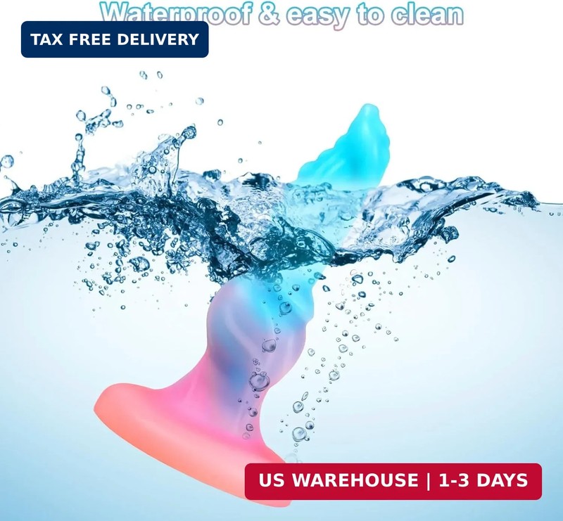 Luminous Dildo for Women, 7'' Small Fantasy Anal Dildo with Strong gallery