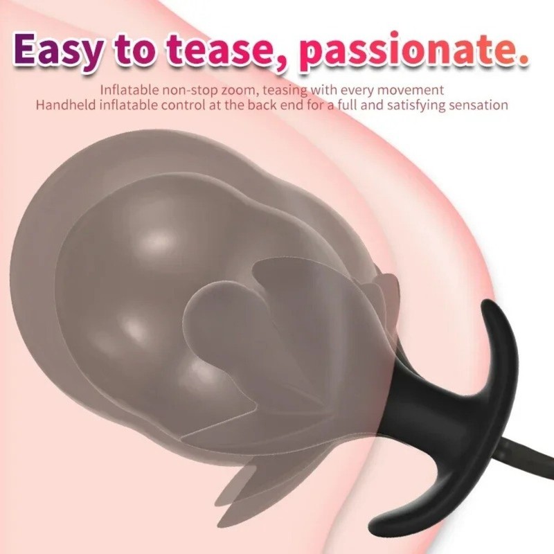 Inflatable Dildo Anal Beads Butt Plug Prostate Massager Masturbator Stimulator gallery