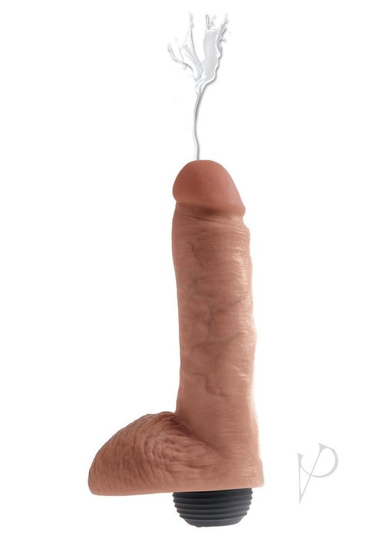 Kc 8 Squirting Cock W/balls Tan gallery